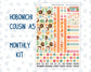 Kit 0271 - Hobonichi Cousin - Monthly Kit - June - Strawberry Shore - 1.3” Wide Columns