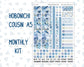 Kit 0249 - Hobonichi Cousin - Monthly Kit - January - Icy Lace - 1.3” Wide Columns