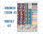 Kit 0304 - Hobonichi Cousin - Monthly Kit - November - Autumn In Bloom - 1.3” Wide Columns