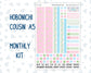 Kit 0262 - Hobonichi Cousin - Monthly Kit - April - Spring Puffs - 1.3” Wide Columns