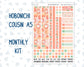 Kit 0278 - Hobonichi Cousin - Monthly Kit - August - Oops, All Peaches - 1.3” Wide Columns