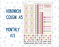 Kit 0232 - Hobonichi Cousin - Monthly Kit - September - Heirloom Garden - 1.3” Wide Columns