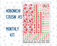 Kit 0276 - Hobonichi Cousin - Monthly Kit - July - Melon Crush - 1.3” Wide Columns