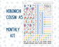 Kit 0279 - Hobonichi Cousin - Monthly Kit - August - Not Ready For School - 1.3” Wide Columns