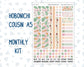 Kit 0259 - Hobonichi Cousin - Monthly Kit - March - Spring Garden Chores - 1.3” Wide Columns