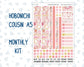 Kit 0294 - Hobonichi Cousin - Monthly Kit - September - Rosy Reveria - 1.3” Wide Columns