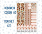 Kit 0296 - Hobonichi Cousin - Monthly Kit - September - Coffee Break - 1.3” Wide Columns