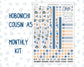 Kit 0299 - Hobonichi Cousin - Monthly Kit - October - Book Nook - 1.3” Wide Columns