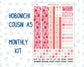 Kit 0254 - Hobonichi Cousin - Monthly Kit - February - Valentine Village - 1.3” Wide Columns