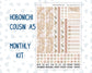 Kit 0301 - Hobonichi Cousin - Monthly Kit - November - Sunday Comfort - 1.3” Wide Columns