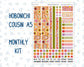 Kit 0240 - Hobonichi Cousin - Monthly Kit - November - Cozy Thanksgiving - 1.3” Wide Columns