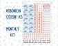 Kit 0270 - Hobonichi Cousin - Monthly Kit - June - Beachside Bliss - 1.3” Wide Columns