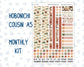 Kit 0298 - Hobonichi Cousin - Monthly Kit - October - Velvet Bloom - 1.3” Wide Columns