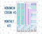 Kit 0230 - Hobonichi Cousin - Monthly Kit - August - School Daze - 1.3” Wide Columns
