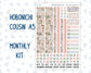 Kit 0266 - Hobonichi Cousin - Monthly Kit - May - Froggy Lake Picnic - 1.3” Wide Columns