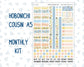 Kit 0265 - Hobonichi Cousin - Monthly Kit - May - Honeybee Sky - 1.3” Wide Columns
