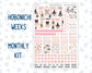 Kit 0297 - Hobonichi Weeks - Monthly Kit - October - Pink Spell