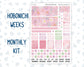 Kit 0253 - Hobonichi Weeks - Monthly Kit - February - Rosy Daydreams