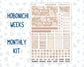 Kit 0301 - Hobonichi Weeks - Monthly Kit - November - Sunday Comfort
