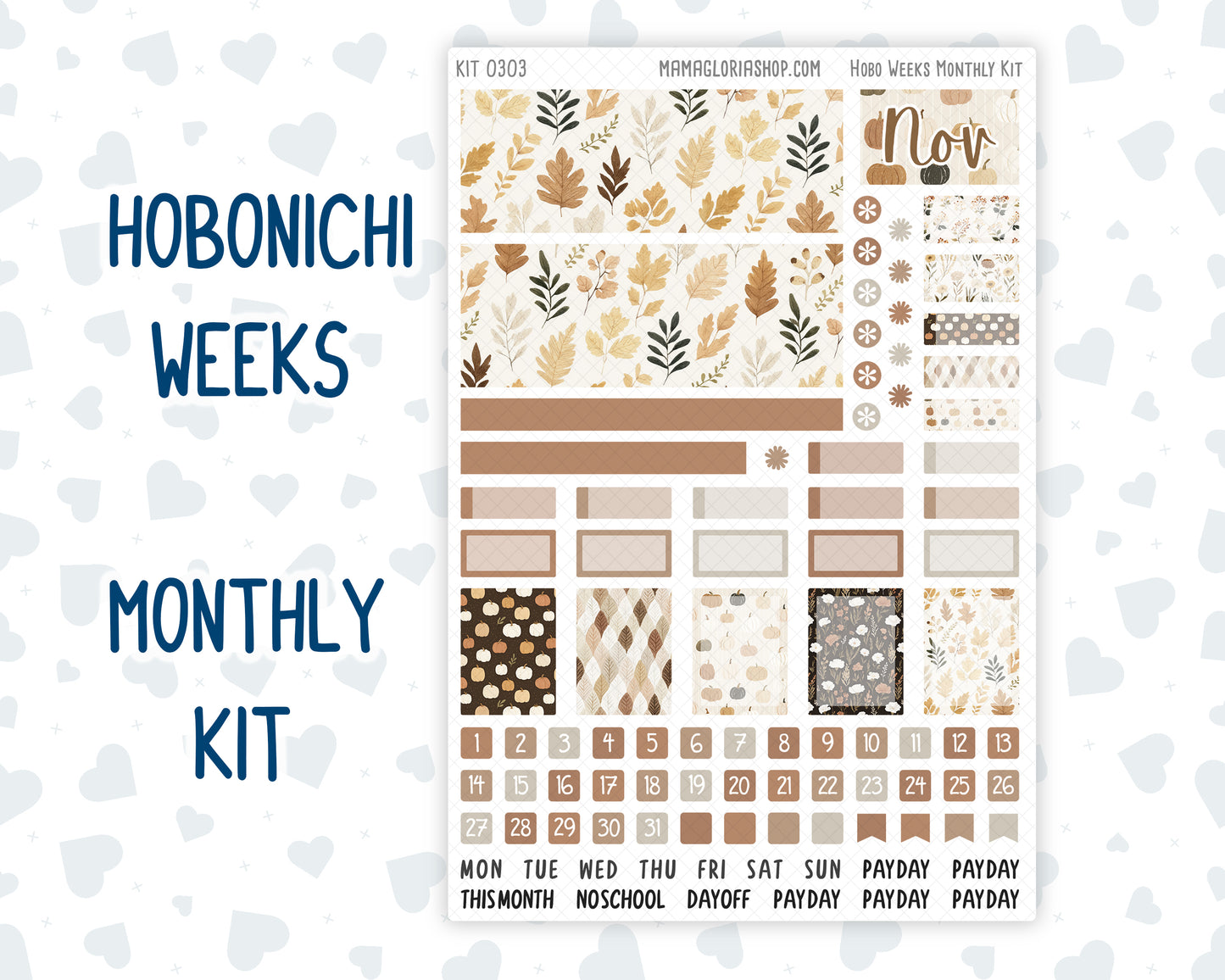 Kit 0303 - Hobonichi Weeks - Monthly Kit - November - Into The Woods
