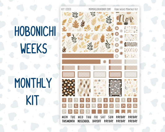 Kit 0303 - Hobonichi Weeks - Monthly Kit - November - Into The Woods