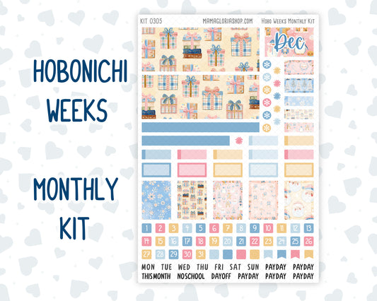 Kit 0305 - Hobonichi Weeks - Monthly Kit - December - Sugarplum Parade