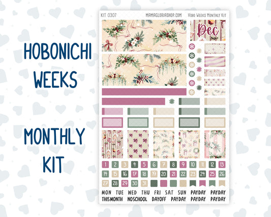Kit 0307 - Hobonichi Weeks - Monthly Kit - December - Velvet Hearth