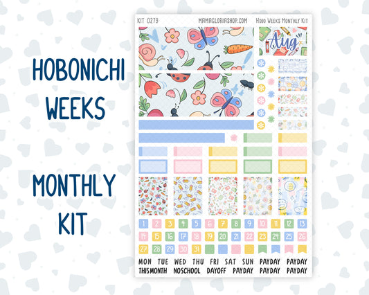 Kit 0279 - Hobonichi Weeks - Monthly Kit - August - Not Ready For School