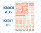 Kit 0278 - Hobonichi Weeks - Monthly Kit - August - Oops, All Peaches