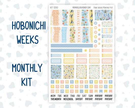 Kit 0265 - Hobonichi Weeks - Monthly Kit - May - Honeybee Sky