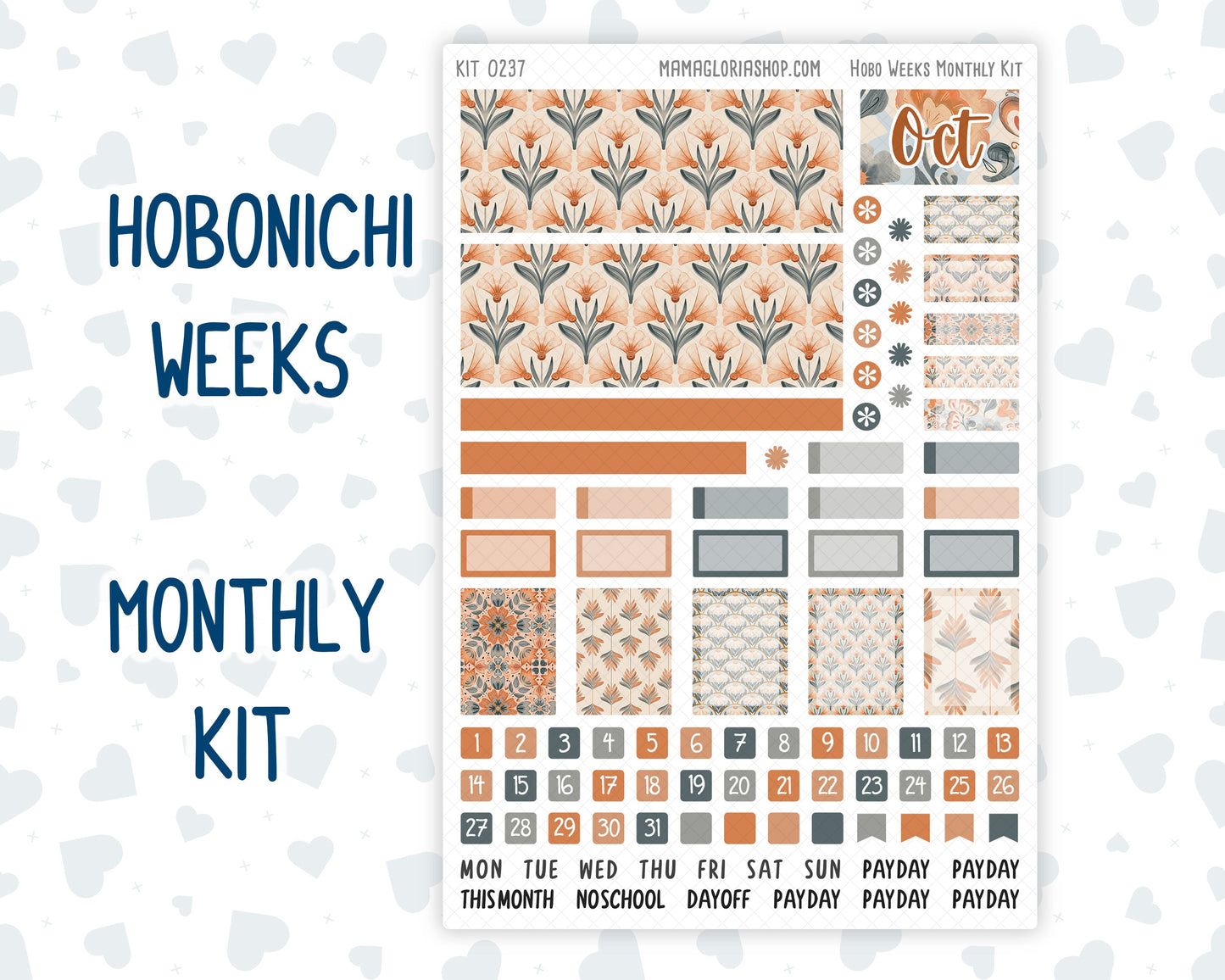 Kit 0237 - Hobonichi Weeks - Monthly Kit - October - Forest Folk