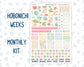 Kit 0260 - Hobonichi Weeks - Monthly Kit - April - Pastel Egg Hunt