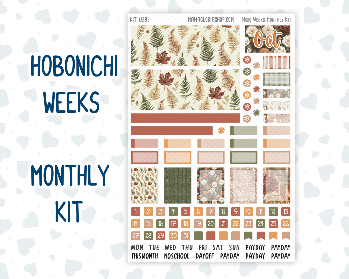 Kit 0298 - Hobonichi Weeks - Monthly Kit - October - Velvet Bloom