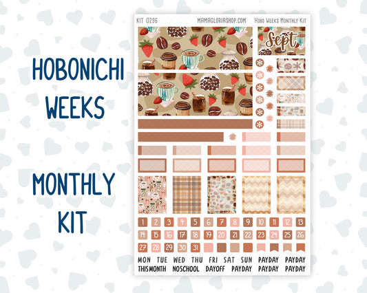Kit 0296 - Hobonichi Weeks - Monthly Kit - September - Coffee Break
