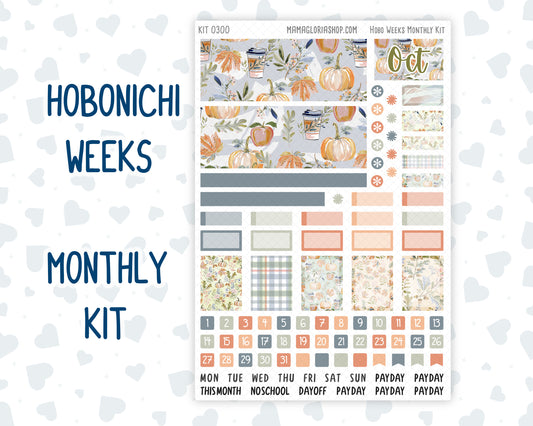 Kit 0300 - Hobonichi Weeks - Monthly Kit - October - Autumn Stroll