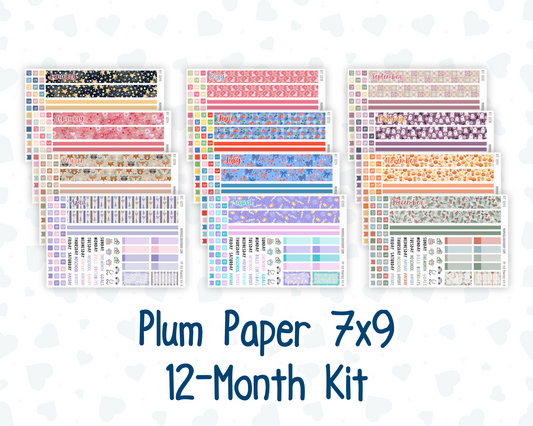 7x9 - 12-Month Kit -  For Plum Paper Planner - 2026