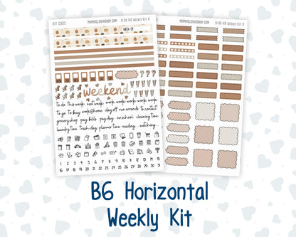 Kit 0303 - B6 - For Sterling Ink And More - Horizontal Weekly Kit - November - Into The Woods