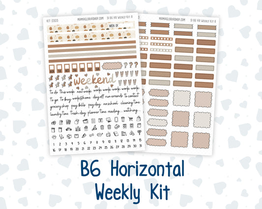 Kit 0303 - B6 - For Sterling Ink And More - Horizontal Weekly Kit - November - Into The Woods