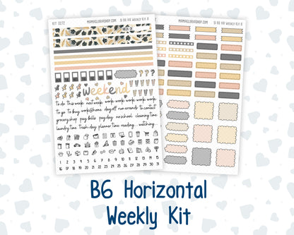 Kit 0272 - B6 - For Sterling Ink And More - Horizontal Weekly Kit - May - Graduation