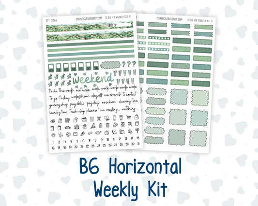 Kit 0264 - B6 - For Sterling Ink And More - Horizontal Weekly Kit - May - Spring Walk