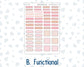 Kit 0297 - B6 - For Sterling Ink And More - Horizontal Weekly Kit - October - Pink Spell