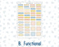 Kit 0265 - B6 - For Sterling Ink And More - Horizontal Weekly Kit - May - Honeybee Sky