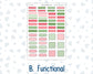 Kit 0276 - B6 - For Sterling Ink And More - Horizontal Weekly Kit - July - Melon Crush