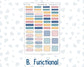 Kit 0248 - B6 - For Sterling Ink And More - Horizontal Weekly Kit - January - Midnight Countdown