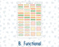 Kit 0228 - B6 - For Sterling Ink And More - Horizontal Weekly Kit - August - Just Peachy