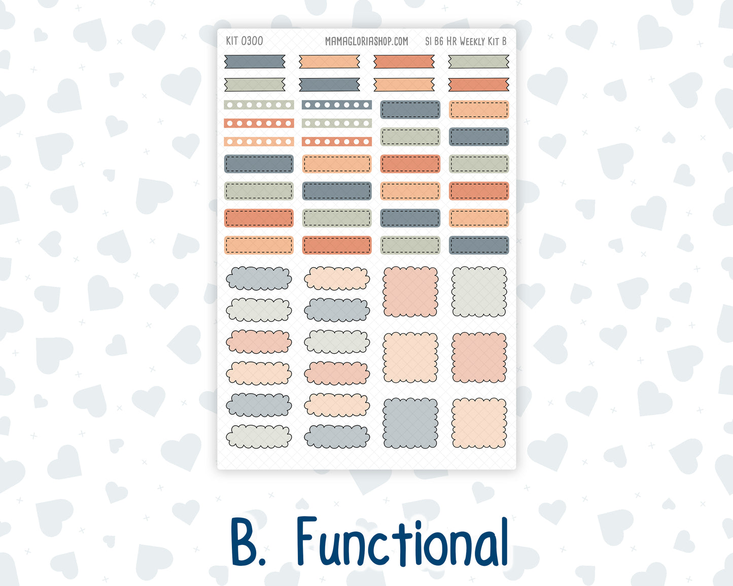 Kit 0300 - B6 - For Sterling Ink And More - Horizontal Weekly Kit - October - Autumn Stroll