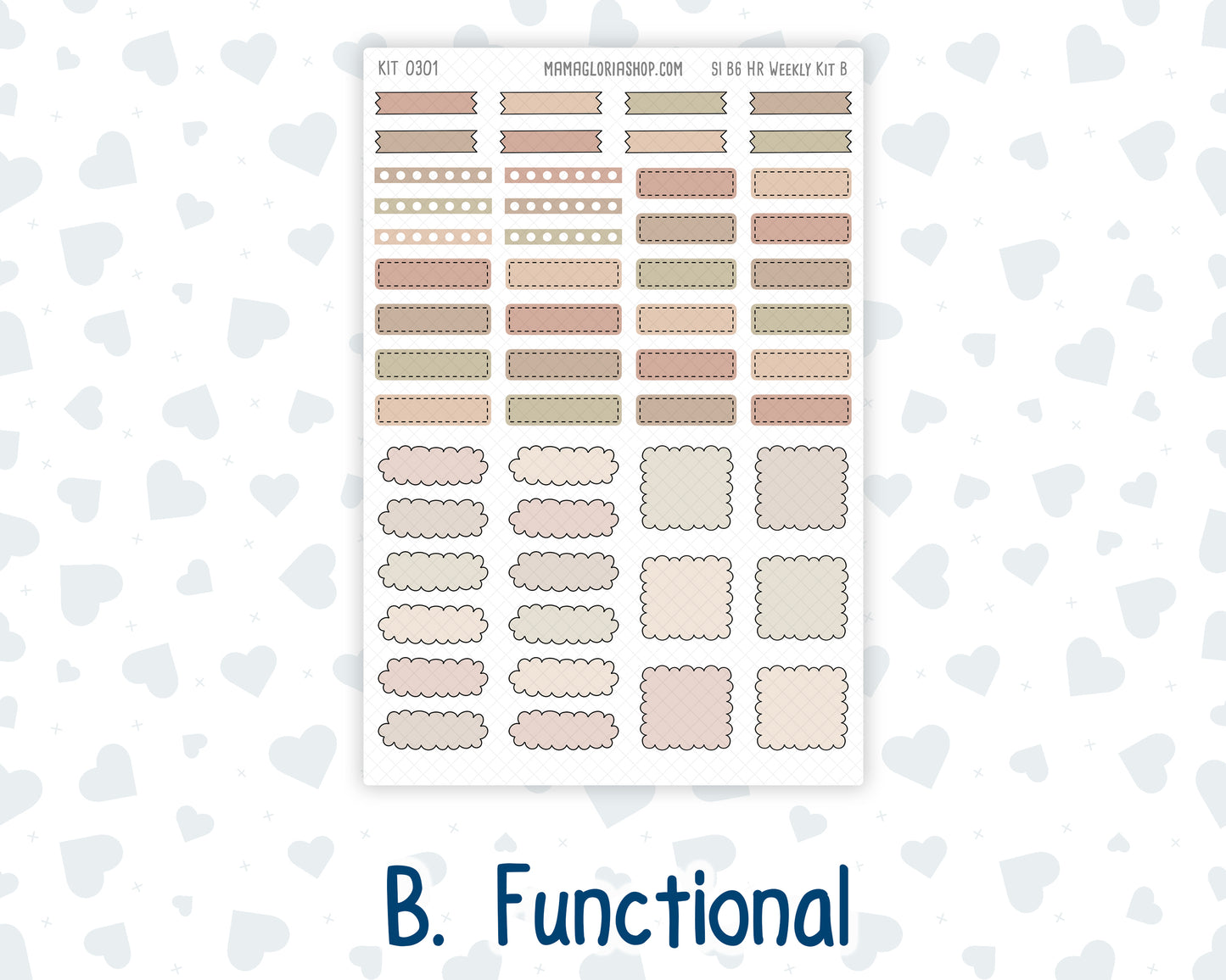 Kit 0301 - B6 - For Sterling Ink And More - Horizontal Weekly Kit - November - Sunday Comfort