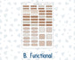 Kit 0303 - B6 - For Sterling Ink And More - Horizontal Weekly Kit - November - Into The Woods