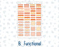Kit 0241 - B6 - For Sterling Ink And More - Horizontal Weekly Kit - November - Pumpkin Latte