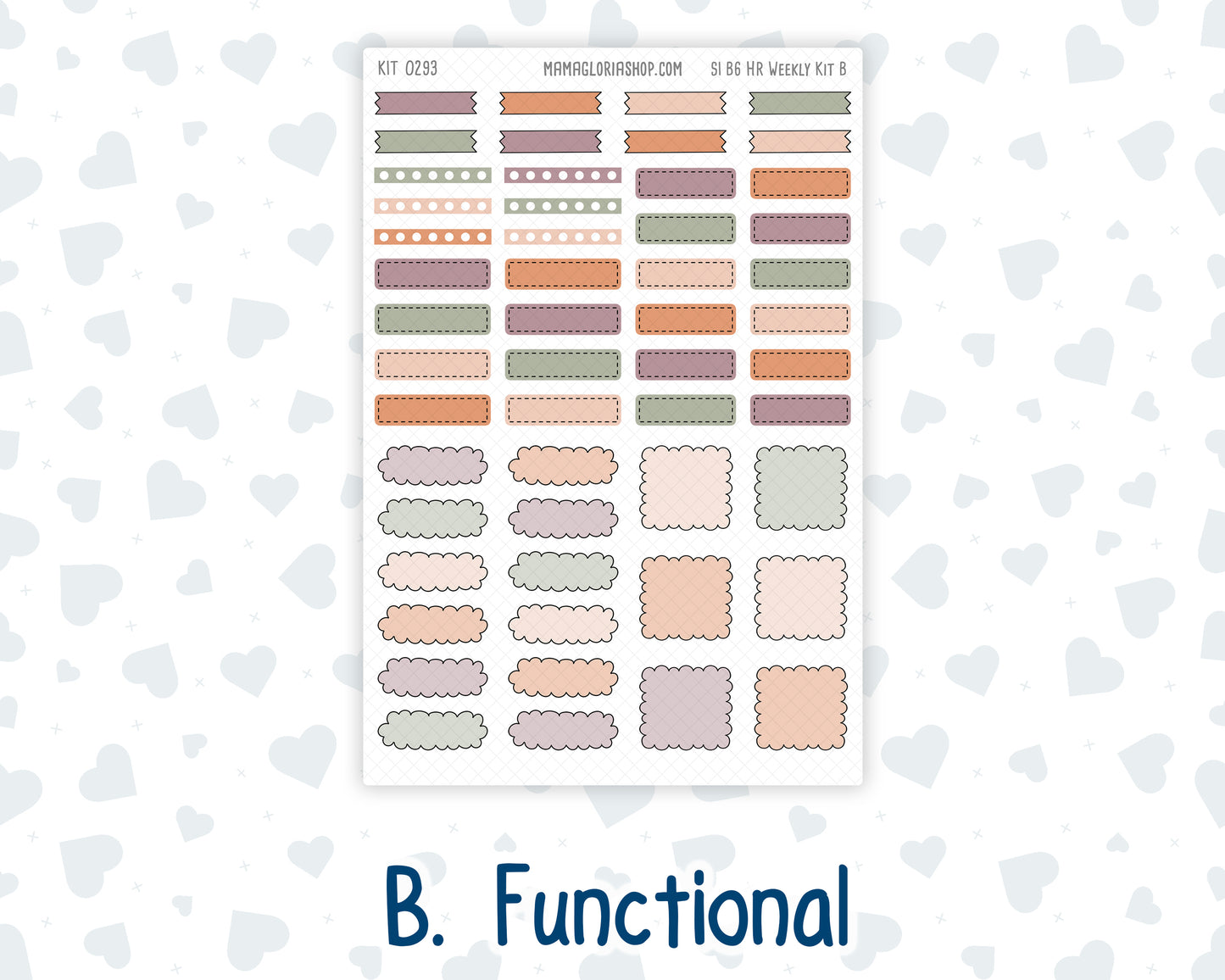 Kit 0293 - B6 - For Sterling Ink And More - Horizontal Weekly Kit - September - Fleur de Provence